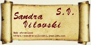 Sandra Vilovski vizit kartica